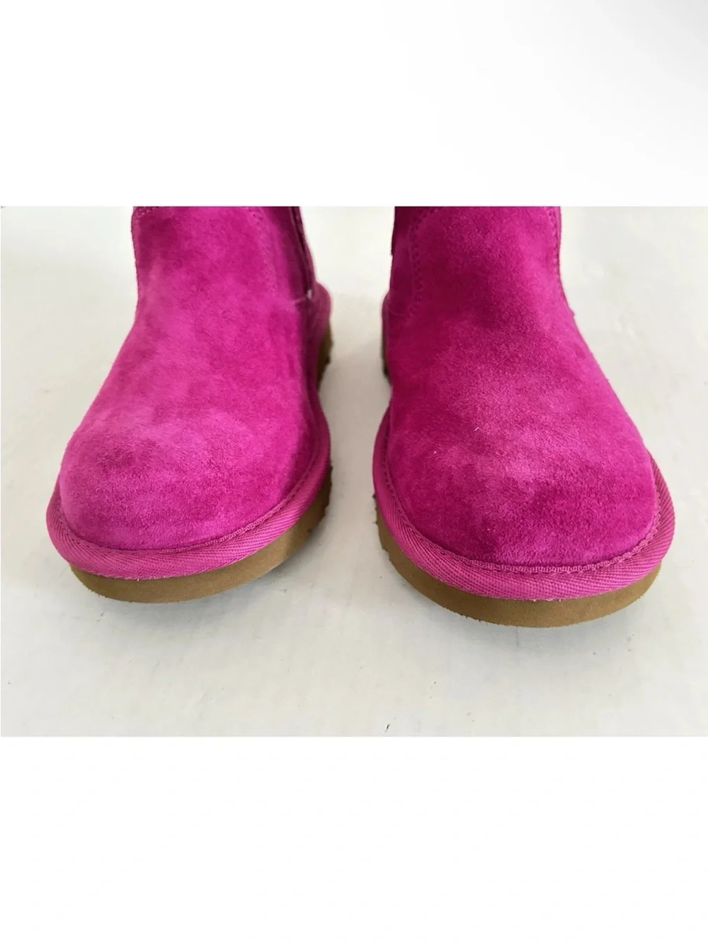 UGG | Lil Sunshine Boots Girls Size 13 Pink Side Zip Slip On Sheepskin
